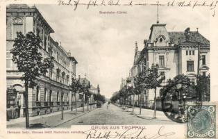 Opava, Troppau; Staatsbahn-Gürtel