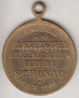 Ausztria 1906. "I. Ferenc József / A Schönaui Íjászegyesület zászlószentelésének emlékére"...