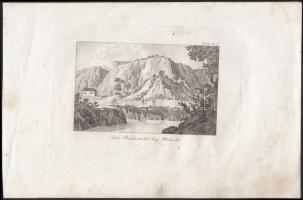 cca 1800 2 db rézmetszet (Kárpátok, Mehadia)