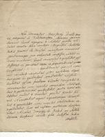 Latin nyelvű családi okirat (1600-as évek) régi papírra készült késői másolata