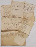 Kéziratdarabok az 1740-1820-as évekből, 5 db