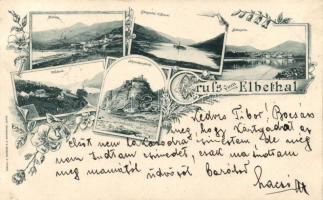 Údolí Labe / Elbethal; Brná / Birnai, Vanov / Wanow, Strekov / Schreckenstein; floral