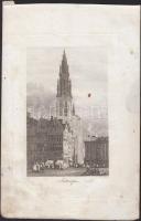 cca 1800 2 db belga témájú rézmetszet (Gent, Antwerpen)