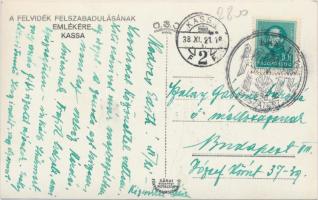 Kassa, bevonulás / entry of the Hungarian troops, vissza So. Stpl