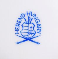 Herendi Viktória mintás fedél nélküli bonbonier, kézzel festett, jelzett, hibátlan, 6×15 cm