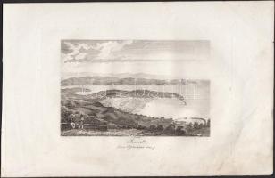 cca 1800 3 db olaszországi témájú rézmetszet (Triest, Etna, Messina)