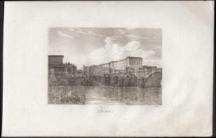 cca 1800 Firenze, Torino, Bologna, 3 db rézmetszet