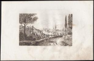 cca 1800 Firenze, Torino, Bologna, 3 db rézmetszet