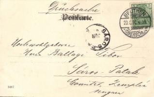 Bytom, Beuthen; Central Haltestelle der elektrische Strassenbahnen; Verlag Robert Ulfik / central tr...