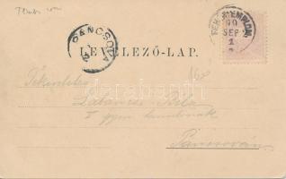 1899 Fehértemplom korzó, Fő utca / corso, main street