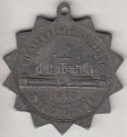 Ausztria 1873. "Bécsi világkiállítás Ferenc József / Császári Pavilon" alumínium ötvözet e...