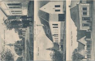 Dad Hangya szövetkezet, református iskola, katolikus templom (fa)