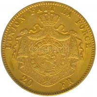 Belgium 1874. 20Fr Au "II. Lipót" (6.46g/0.900) T:2
Belgium 1874. 20 Francs Au "Leopo...