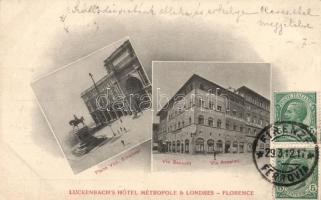 Firenze, Florence; Luckenbachs Hotel Metropole & Londres
