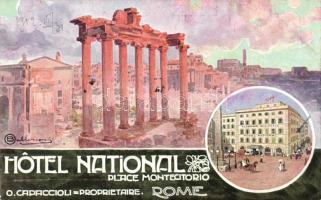 Rome, Roma; Hotel National, Place Montecitorio s: Ballerion (?)