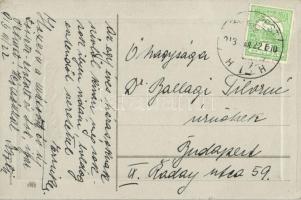 Easter, rabbit, hand painted postcard s: Hans Lemke