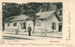 Balatonszemes, Faluszemes; vasútállomás