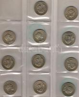 1912. 2K Ag (8x) + 1913. 2K Ag (3x) T:1/2,2