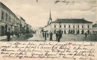 Máramarossziget, Főtér; Berger Miksa kiadása / main square