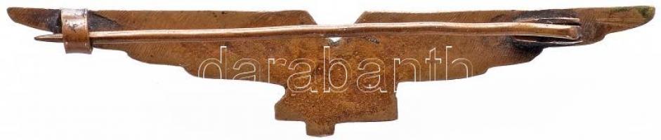 Olaszország ~1943. "Északi Szárny Pilóta jelvény" Br változat (72mm) T:2
Italy ~1943. &quo...