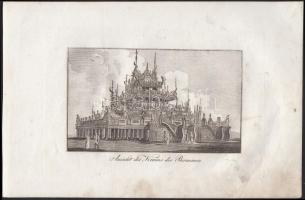 cca 1800 2 db rézmetszet (Berat, Burma)