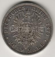 Német Császárság/Poroszország 1876B 5M Ag I.Vilmos T:3+