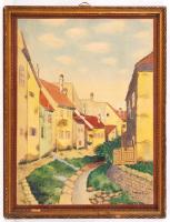 Szamosy jelzéssel: Sopron, Ikva. Akvarell, papír, üvegezett keretben, 40×29 cm