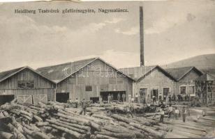 Nagyszalánc Heidlberg testvérek gőzfűrészgyára / saw mill (r)