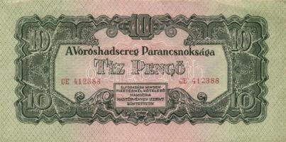 1944. 10P "A Vörös Hadsereg Parancsnoksága" T:II- Adamo P44