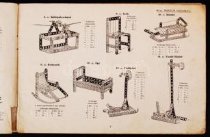 cca 1930 Märklin fémépítőszekrény. magyarázókönyv a 00 és 0 számú Märklin fémépítőszekrényhez 130 ta...