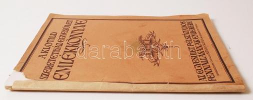 1926 A Klotild Szeretetház Egyesület emlékkönyve. Az Egyesület félszázados fennállásának emlékére 18...