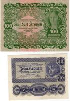 Ausztria 1922. 10K + 100K T:I