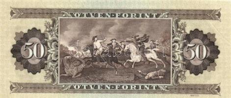 1986. 50Ft (2x) sorszámkövető, nyomdai papírránccal T:I
Adamo F24