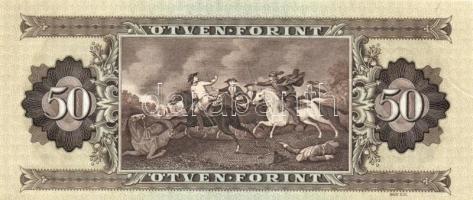 1986. 50Ft (2x) sorszámkövető, nyomdai papírránccal T:I
Adamo F24