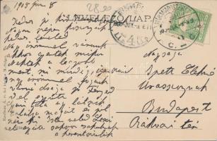 Máramarossziget, Prielle Cornélia szülőháza, Szabó Aurél ügyvéd tulajdona, Kaufman Á. és fiai kiadás...