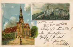 Baden bei Wien 1900 C Litho