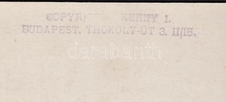 cca 1910-1920 Kerny István (1879-1963): Hazavárunk, vintage fotó, pecséttel jelzett, 15x10 cm