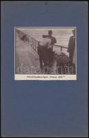 1914-1918 Kerny István (1879-1963): Katonai alakulat Orsova felé,  vintage fotó, jelzetlen, a szerző...