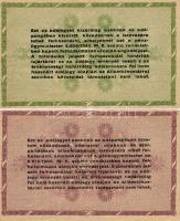1946. 50.000Adóp. + 100.000Adóp. erősen elcsúszott sorszámok, vágási hiba T:II