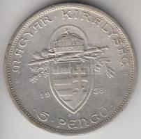 1938. 5P Ag "Szent István" T:3 ph.
Adamo P8.1
