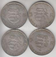 1947. 5Ft Ag "Kossuth" (4x) T:3
Adamo F8.1