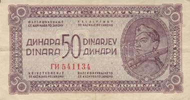 Jugoszlávia 1944. 50D T:II