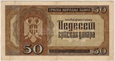 Szerbia/Német megszállás 1942. 50D T:II