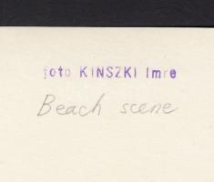 cca 1930-1935 Kinszki Imre (1901-1945): Nyári játék, vintage alkotás, szerzői pecséttel, 12x17 cm