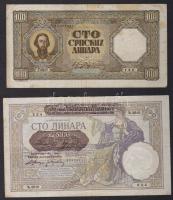 Szerbia/Német megszállás 1941. 100D + 1943.100D T:II/III