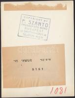 1916 Szántó fotó: Katonai temetőben, 16x12 cm