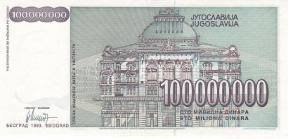 Jugoszlávia 1993. 100.000.000D T:I