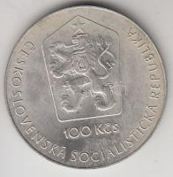 Csehszlovákia 1981. 100K Ag "Űrutazás" T:1
Czechslovakia 1986. 100 Korun Ag "Manned S...