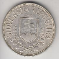 Szlovákia 1941. 20K Ag "Cirill és Metód" T:2 Slovakia 1941. 20 Korun Ag "St. Kyrill and St. Methodius" C:XF