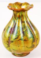 Zsolnay eozin mázas kis váza, jelzett, hibátlan, m:12 cm/ Before 1945 Vintage Zsolnay porcelain vase with eosin glaze